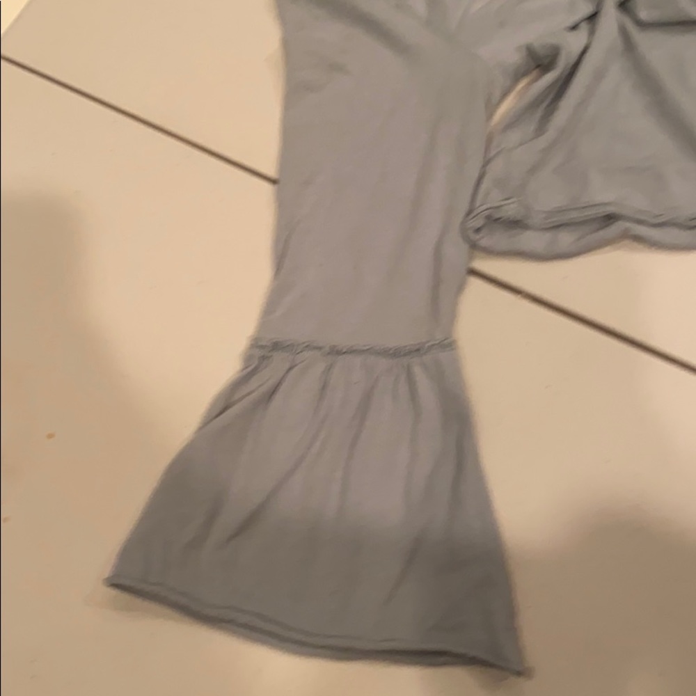 Light blue Bell sleeve Top